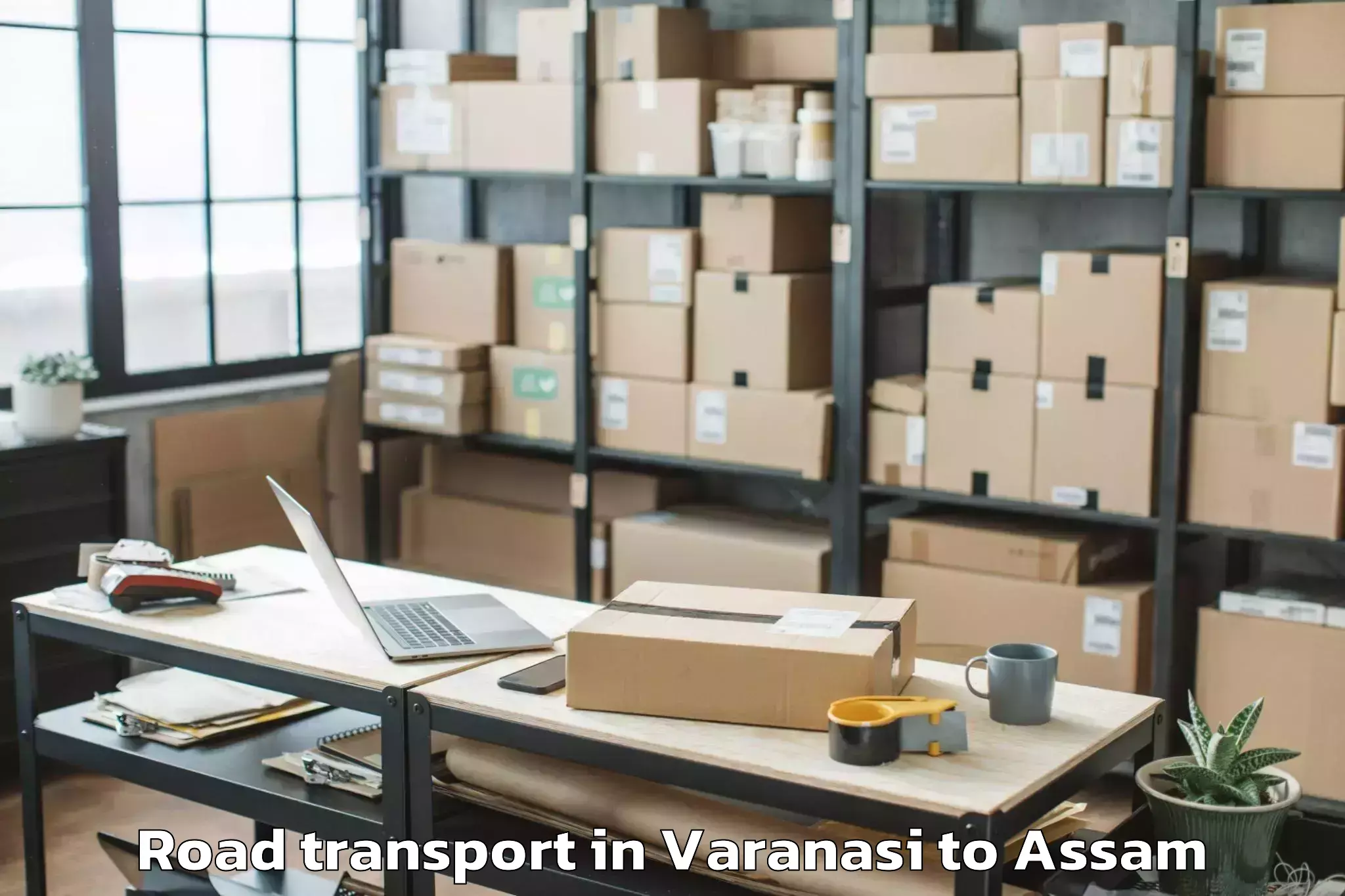 Book Varanasi to Bongaigaon Pt Road Transport Online